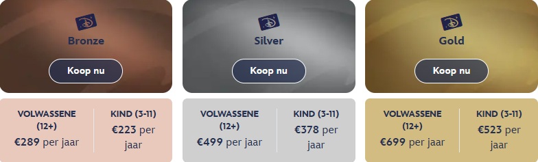 jaarkaart disneyland parijs