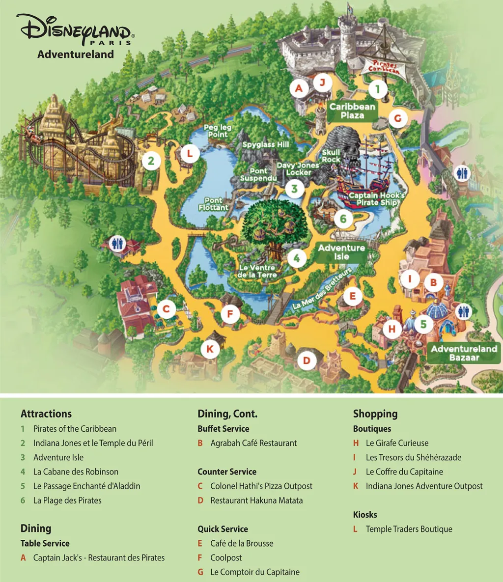 Adventureland plattegrond