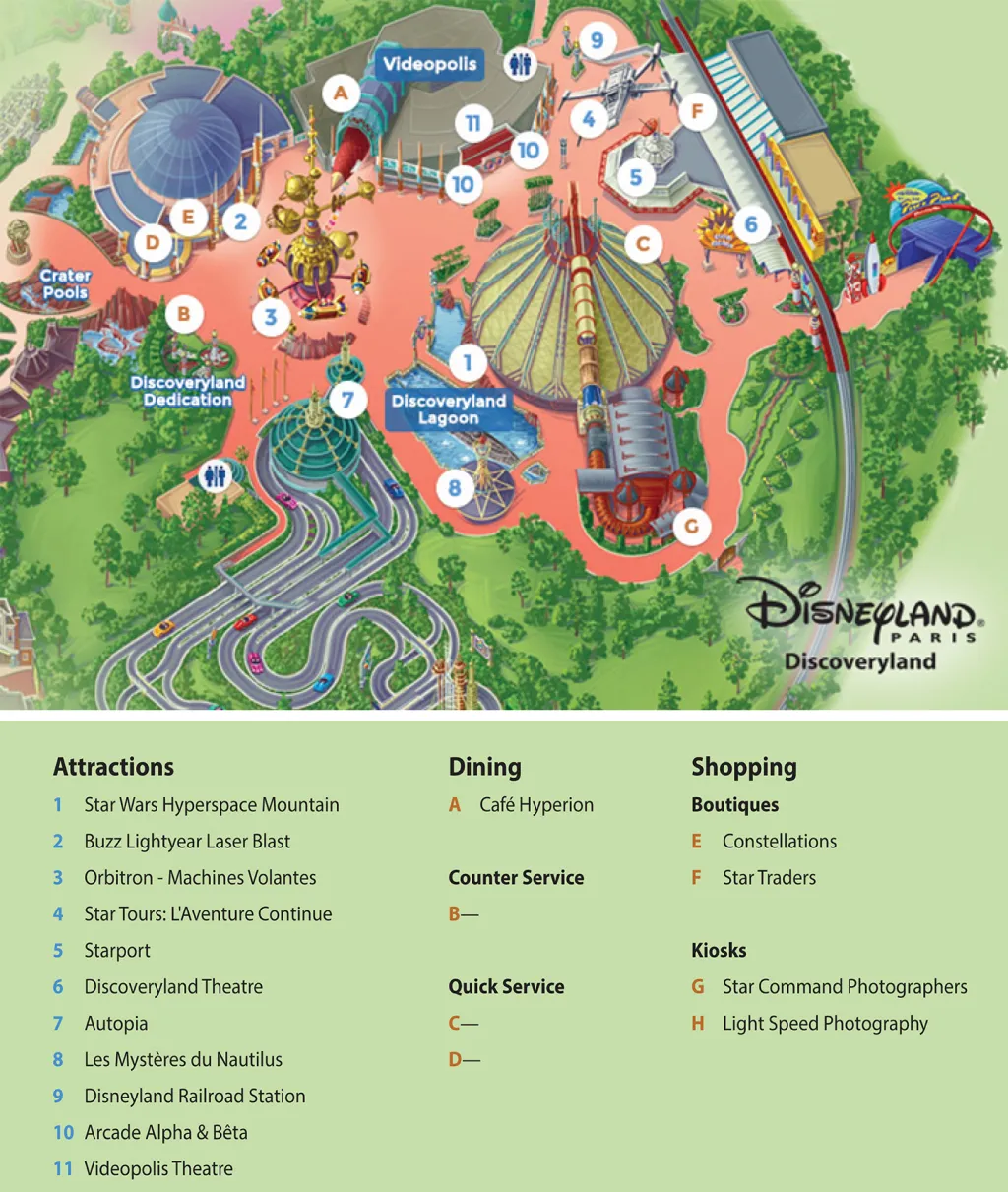 Discoveryland plattegrond