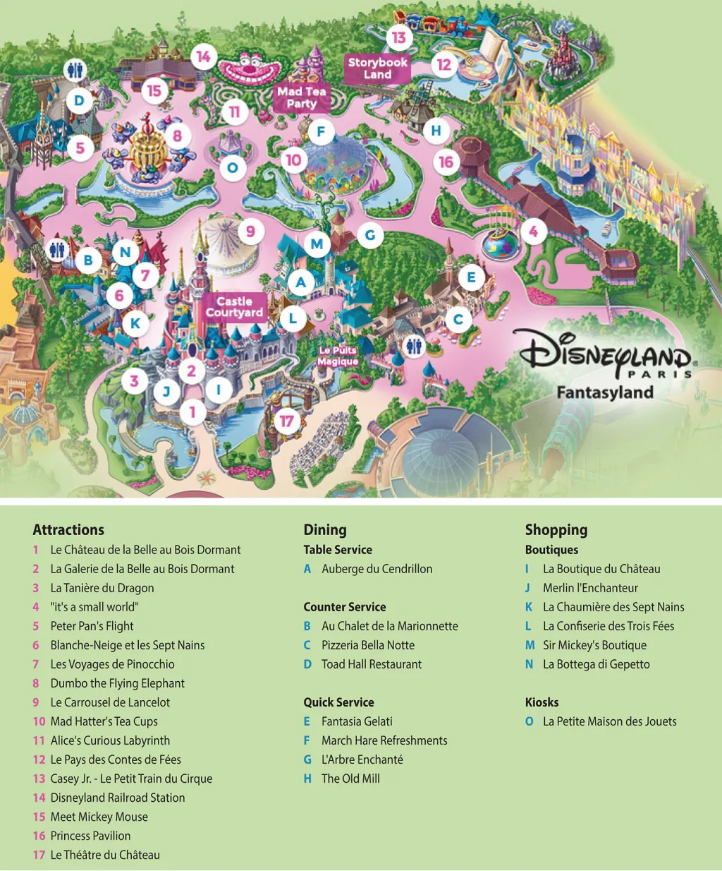 Fantasyland plattegrond