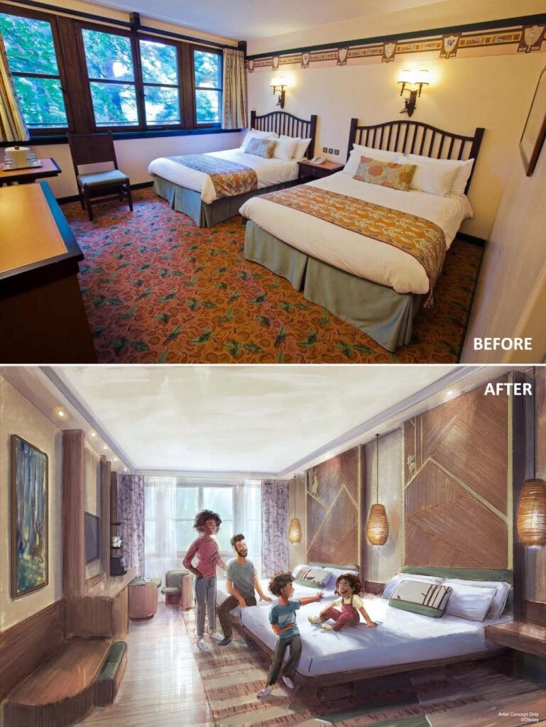 Sequoia Lodge renovatie before & after
