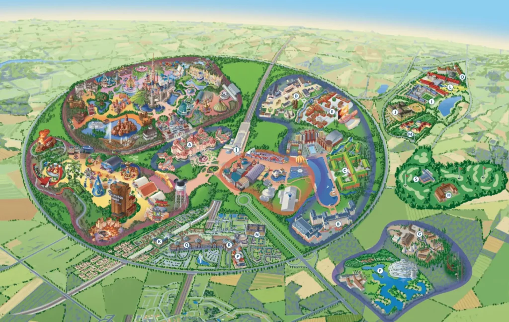 disneyland paris plattegrond